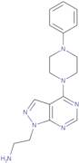 2-[4-(4-Phenylpiperazin-1-yl)-1H-pyrazolo[3,4-d]pyrimidin-1-yl]ethan-1-amine