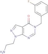 1-(2-Aminoethyl)-5-(3-fluorobenzyl)-1,5-dihydro-4H-pyrazolo[3,4-d]pyrimidin-4-one