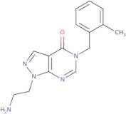 1-(2-Aminoethyl)-5-(2-methylbenzyl)-1,5-dihydro-4H-pyrazolo[3,4-d]pyrimidin-4-one