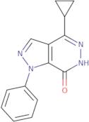 4-Cyclopropyl-1-phenyl-1H,6H,7H-pyrazolo[3,4-d]pyridazin-7-one