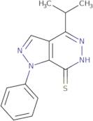 4-Isopropyl-1-phenyl-1H-pyrazolo[3,4-d]pyridazine-7-thiol