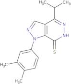 1-(3,4-Dimethylphenyl)-4-isopropyl-1H-pyrazolo[3,4-d]pyridazine-7-thiol