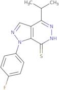 1-(4-Fluorophenyl)-4-isopropyl-1H-pyrazolo[3,4-d]pyridazine-7-thiol