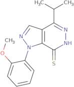 4-Isopropyl-1-(2-methoxyphenyl)-1H-pyrazolo[3,4-d]pyridazine-7-thiol