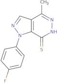 1-(4-Fluorophenyl)-4-methyl-1H-pyrazolo[3,4-d]pyridazine-7-thiol