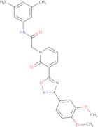 2-[3-[3-(3,4-Dimethoxyphenyl)-1,2,4-oxadiazol-5-yl]-2-oxopyridin-1(2H)-yl]-N-(3,5-dimethylphenyl)acetamide