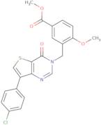 Methyl 3-{[7-(4-chlorophenyl)-4-oxothieno[3,2-d]pyrimidin-3(4H)-yl]methyl}-4-methoxybenzoate