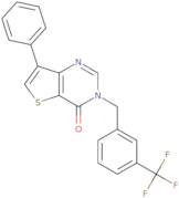 7-Phenyl-3-[3-(trifluoromethyl)benzyl]thieno[3,2-d]pyrimidin-4(3H)-one