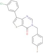 7-(3-Chlorophenyl)-3-(4-fluorobenzyl)thieno[3,2-d]pyrimidin-4(3H)-one