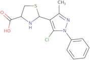 2-(5-Chloro-3-methyl-1-phenyl-1H-pyrazol-4-yl)-1,3-thiazolidine-4-carboxylic acid