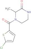 4-(5-Chlorothiophene-2-carbonyl)-3-methylpiperazin-2-one