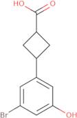 3-(3-Bromo-5-hydroxyphenyl)cyclobutane-1-carboxylic acid