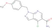 4-Chloro-1-(4-methoxy-benzyl)-1H-pyrazolo[3,4-b]pyridine-5-carboxylic acid amide