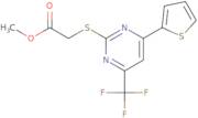 Methyl 2-((4-(thiophen-2-yl)-6-(trifluoromethyl)pyrimidin-2-yl)thio)acetate