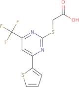 2-{[4-(Thiophen-2-yl)-6-(trifluoromethyl)pyrimidin-2-yl]sulfanyl}acetic acid