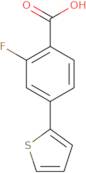 2-Fluoro-4-(thiophen-2-yl)benzoic acid