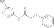 N-(5-Methyl-1,2-oxazol-3-yl)-2-(phenylsulfanyl)acetamide