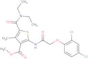 Methyl 2-(2-(2,4-dichlorophenoxy)acetamido)-5-(diethylcarbamoyl)-4-methylthiophene-3-carboxylate