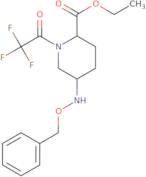 (2S,5R)-Ethyl 5-((benzyloxy)amino)-1-(2,2,2-trifluoroacetyl)piperidine-2-carboxylate