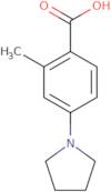 2-Methyl-4-(1-pyrrolidinyl)benzoic acid