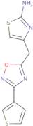 4-{[3-(Thiophen-3-yl)-1,2,4-oxadiazol-5-yl]methyl}-1,3-thiazol-2-amine