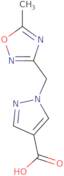 1-[(5-Methyl-1,2,4-oxadiazol-3-yl)methyl]-1H-pyrazole-4-carboxylic acid