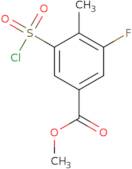 Methyl 3-(chlorosulfonyl)-5-fluoro-4-methylbenzoate