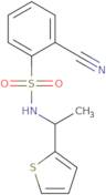 2-Cyano-N-[1-(thiophen-2-yl)ethyl]benzene-1-sulfonamide