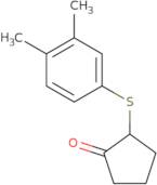 2-[(3,4-Dimethylphenyl)sulfanyl]cyclopentan-1-one