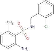 2-Amino-N-[(2-chlorophenyl)methyl]-6-methylbenzene-1-sulfonamide