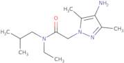 2-(4-Amino-3,5-dimethyl-1H-pyrazol-1-yl)-N-ethyl-N-(2-methylpropyl)acetamide