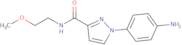 1-(4-Aminophenyl)-N-(2-methoxyethyl)-1H-pyrazole-3-carboxamide