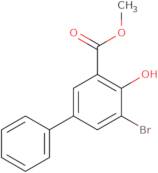 Methyl 3-bromo-2-hydroxy-5-phenylbenzoate