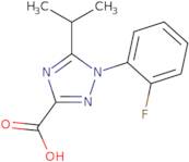 1-(2-Fluorophenyl)-5-(propan-2-yl)-1H-1,2,4-triazole-3-carboxylic acid