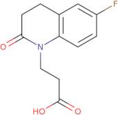 3-(6-Fluoro-2-oxo-1,2,3,4-tetrahydroquinolin-1-yl)propanoic acid