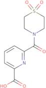 6-(1,1-Dioxo-1,4-thiazinane-4-carbonyl)pyridine-2-carboxylic acid
