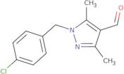 1-[(4-Chlorophenyl)methyl]-3,5-dimethyl-1H-pyrazole-4-carbaldehyde