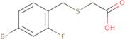 2-{[(4-Bromo-2-fluorophenyl)methyl]sulfanyl}acetic acid