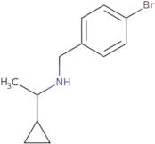 [(4-Bromophenyl)methyl](1-cyclopropylethyl)amine