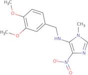 N-[(3,4-Dimethoxyphenyl)methyl]-1-methyl-4-nitro-1H-imidazol-5-amine