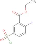 Ethyl 5-(chlorosulfonyl)-2-iodobenzoate