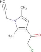 2-Chloro-1-[2,5-dimethyl-1-(prop-2-yn-1-yl)-1H-pyrrol-3-yl]ethan-1-one