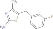 5-[(3-Fluorophenyl)methyl]-4-methyl-1,3-thiazol-2-amine