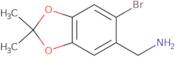 (6-Bromo-2,2-dimethyl-1,3-dioxaindan-5-yl)methanamine