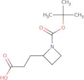 3-{1-[(tert-Butoxy)carbonyl]azetidin-2-yl}propanoic acid