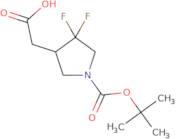 2-(1-(tert-Butoxycarbonyl)-4,4-difluoropyrrolidin-3-yl)acetic acid