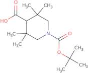 1-[(tert-Butoxy)carbonyl]-3,3,5,5-tetramethylpiperidine-4-carboxylic acid