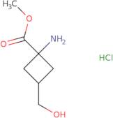 Methyl 1-amino-3-(hydroxymethyl)cyclobutane-1-carboxylate hydrochloride