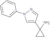 1-(1-Phenyl-1H-pyrazol-4-yl)cyclopropan-1-amine