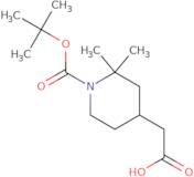 2-(1-(tert-Butoxycarbonyl)-2,2-dimethylpiperidin-4-yl)acetic acid